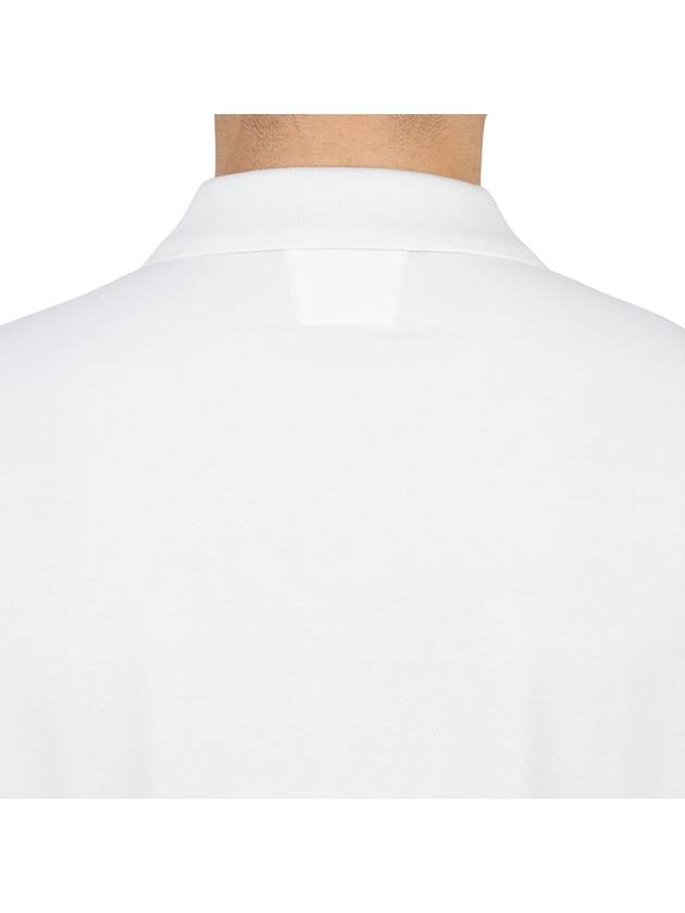 Metropolis Logo PK Shirt White - CP COMPANY - BALAAN.