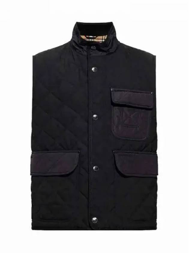 Diamond Quilted Thermoregulated Vest Black - BURBERRY - BALAAN 2