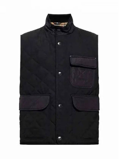 Diamond Quilted Thermoregulated Vest Black - BURBERRY - BALAAN 2