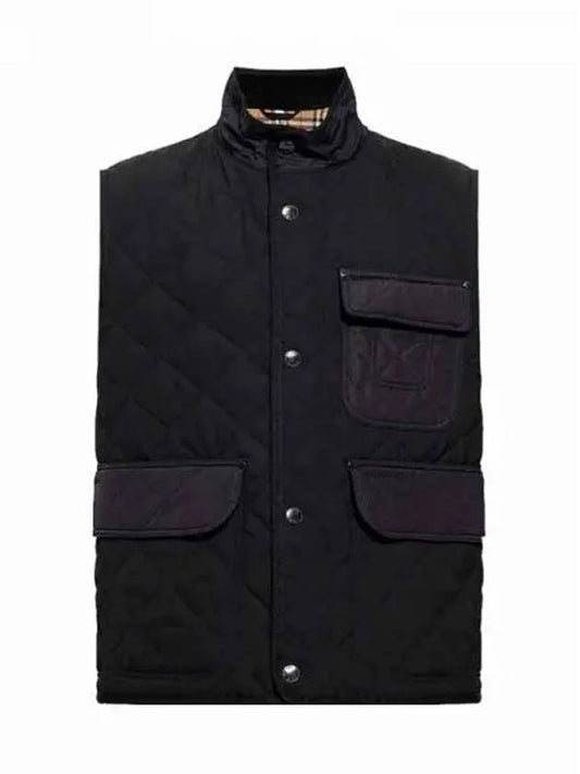 Diamond Quilted Thermoregulated Vest Black - BURBERRY - BALAAN 2