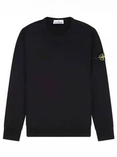 Wappen Patch Crew Neck Cotton Sweatshirt Black - STONE ISLAND - BALAAN 2