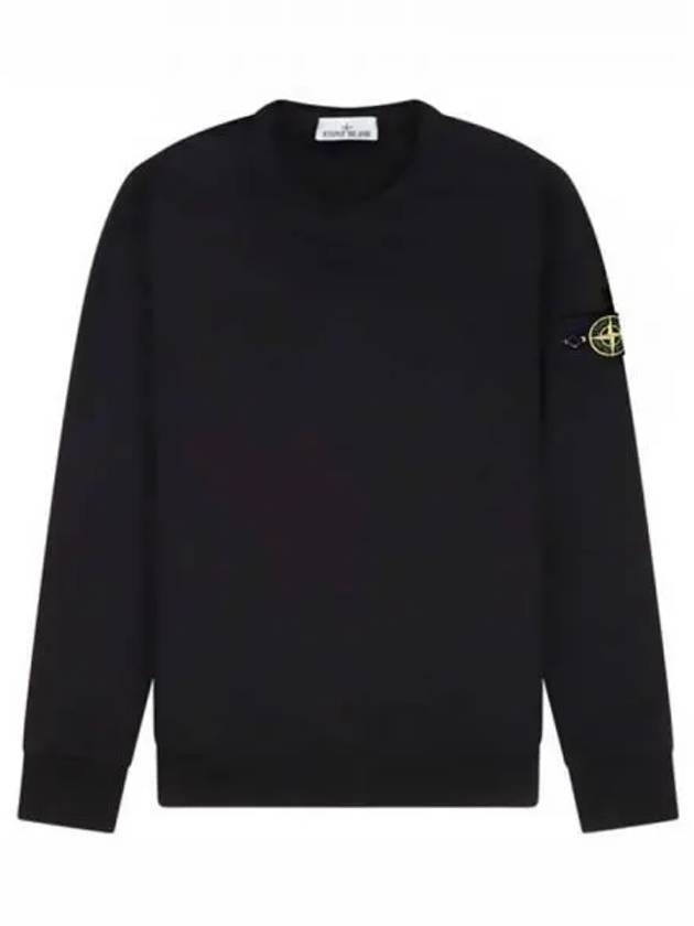 Wappen Patch Crew Neck Cotton Sweatshirt Black - STONE ISLAND - BALAAN 2