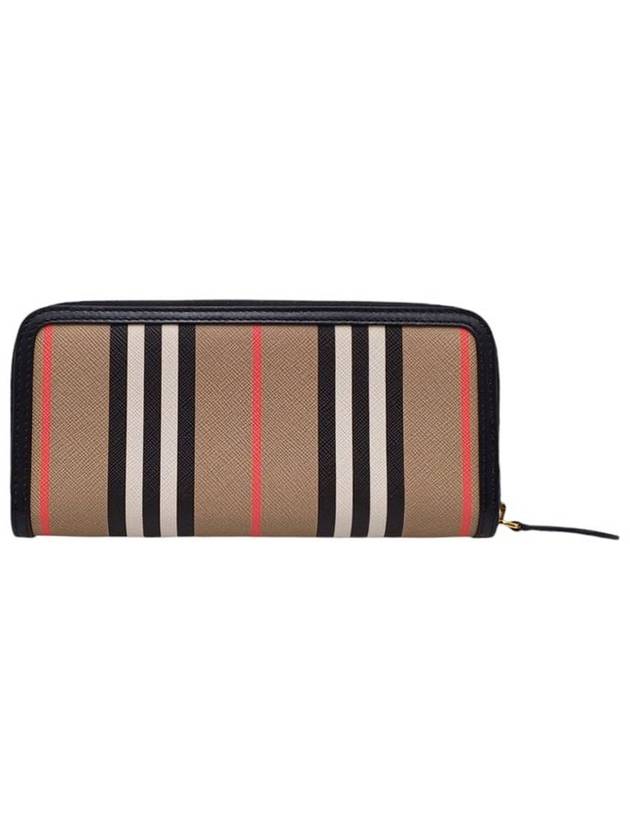 80274271 Striped zip up long wallet - BURBERRY - BALAAN 3