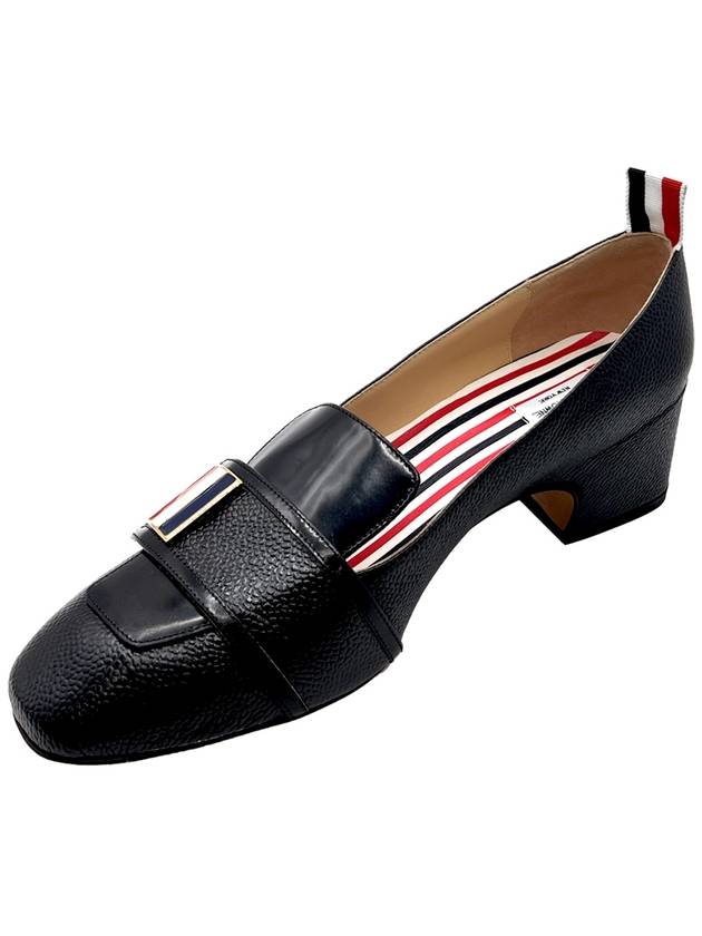 Three Stripes Strap Loafers Black - THOM BROWNE - BALAAN 4