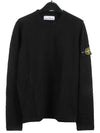 Wappen Patch Crew Neck Knit Top Black - STONE ISLAND - BALAAN 2