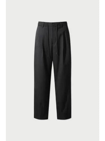 DART wool blend two tuck tapered fit pants BLACK - IRO - BALAAN 1