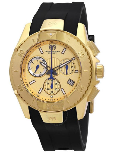 Technomarine UF6 Chronograph Quartz Gold Dial Men's Watch TM-617001 - TECHNOMARINE - BALAAN 1