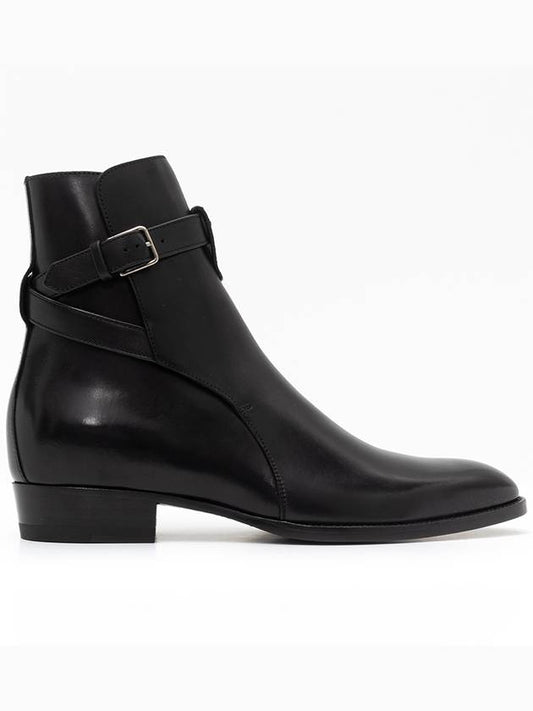 Wyatt Jodhpur Smooth Leather Angle Boots Black - SAINT LAURENT - BALAAN 2