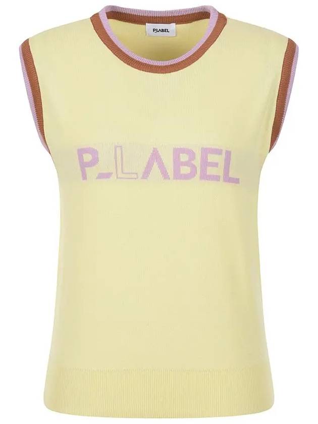 Sleeveless logo knit vest MK3SV092YEL - P_LABEL - BALAAN 11