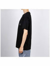 Fissato Treatment Organic Cotton Short Sleeve T-Shirt Black - STONE ISLAND - BALAAN 4