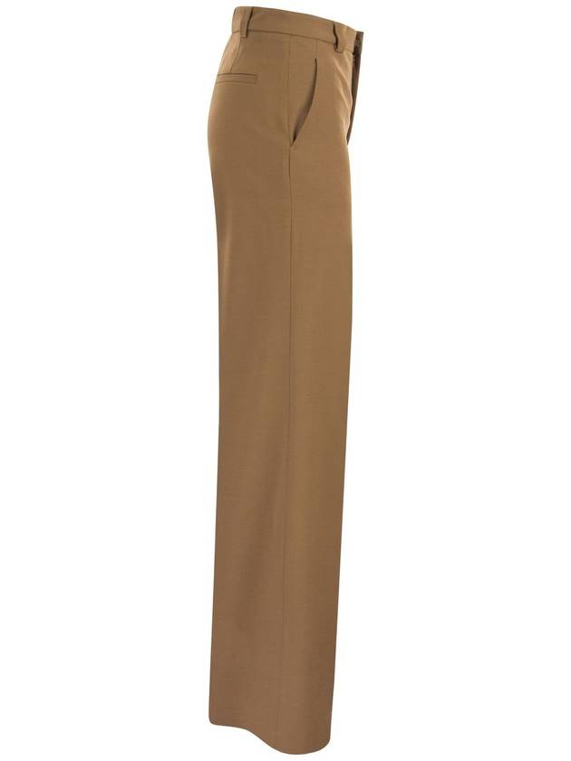 Wide trousers in viscose and wool - RED VALENTINO - BALAAN 3