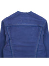 Collarless Distressed Cotton Denim Jacket Blue - MAISON MARGIELA - BALAAN 10