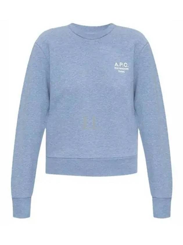 Rue Madame Cotton Sweatshirt Blue - A.P.C. - BALAAN 2