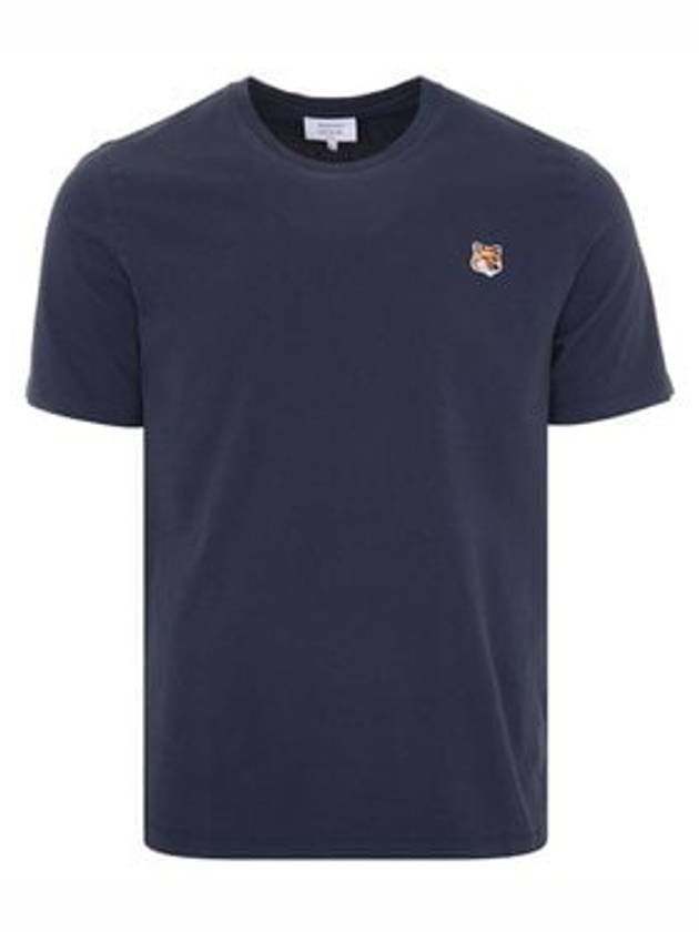 Fox Head Patch Classic Short Sleeve T-Shirt Ink Blue - MAISON KITSUNE - BALAAN 2