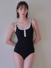 Ordinary one piece swimsuit_black - MADIN - BALAAN 1