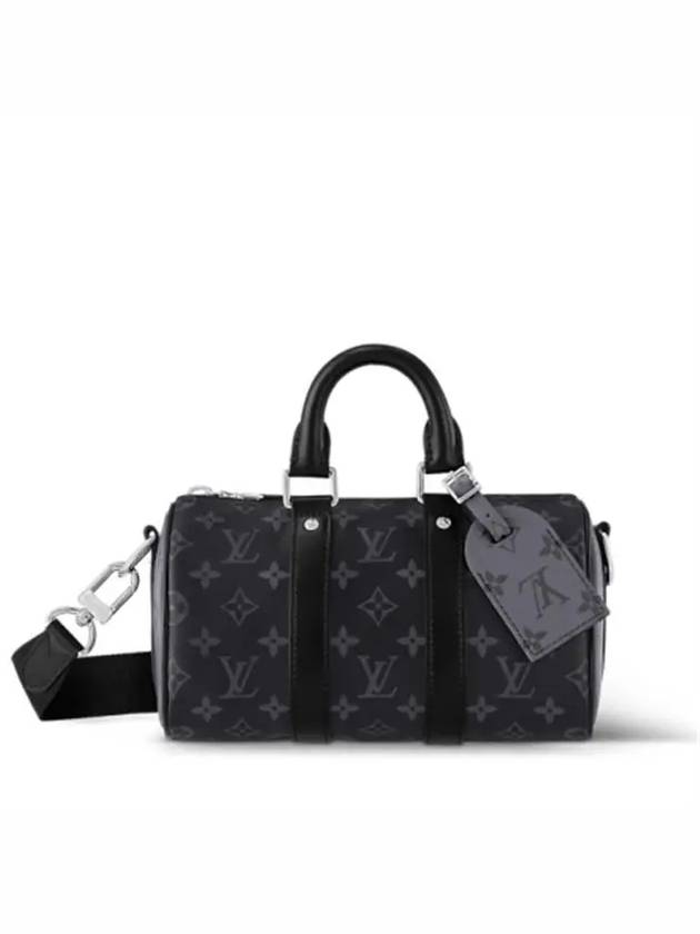 Keepall Bandouliere 25 Monogram Eclipse Cross Bag Black - LOUIS VUITTON - BALAAN 2