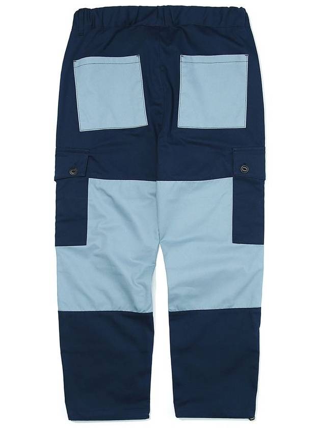 2 Tone Utility Cargo Wide Pants Navy - OGARP - BALAAN 3