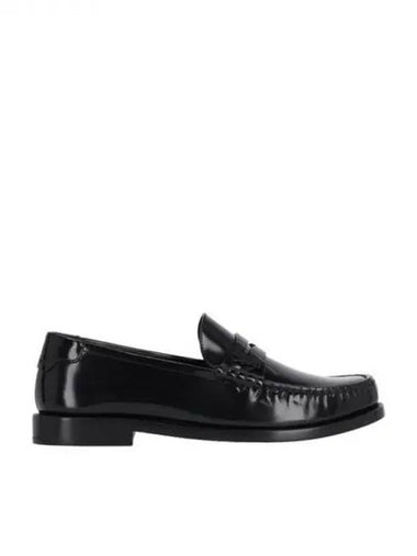 Cassandra leather penny loafers - SAINT LAURENT - BALAAN 1