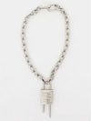 Lock Chain Necklace Silver - GIVENCHY - BALAAN 3