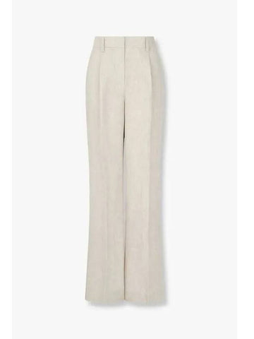 Wear One Tuck Pleated Linen Pants Alex Pant Oatmeal - REFORMATION - BALAAN 1