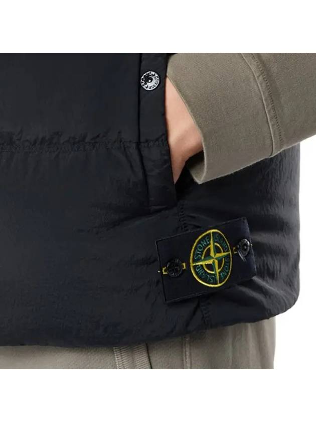 High Neck Padded Vest Black - STONE ISLAND - BALAAN 6