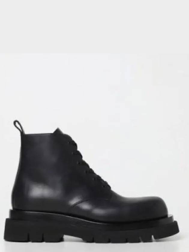 Lug Lace Up Ankle Boots Black - BOTTEGA VENETA - BALAAN 2