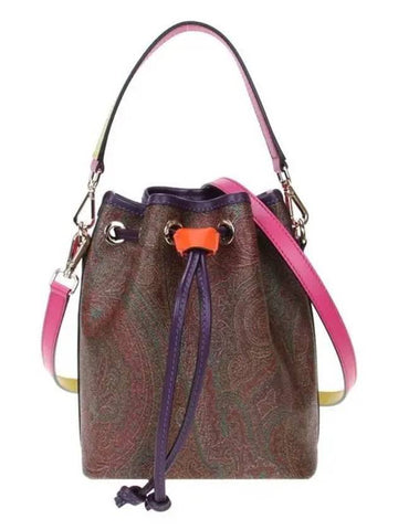 Paisley Small Bucket Bag Multi Brown - ETRO - BALAAN.