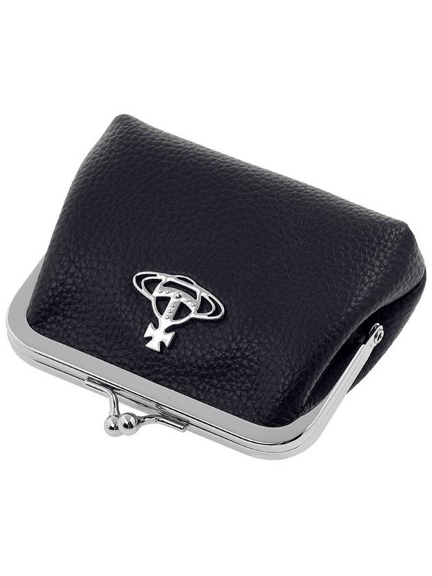 Women's Grain Pulse Frame Coin Wallet Black - VIVIENNE WESTWOOD - BALAAN 5