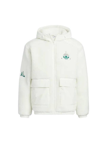 MC Sherpa Hooded Jacket Off White - ADIDAS - BALAAN 1