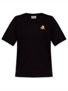 Speedy Fox Patch Comfort Short Sleeve T Shirt Black - MAISON KITSUNE - BALAAN 2