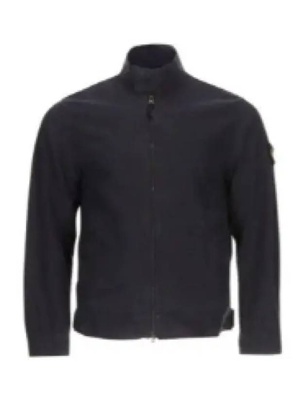 Tela Mock Neck Zip-up Jacket Navy - STONE ISLAND - BALAAN 2