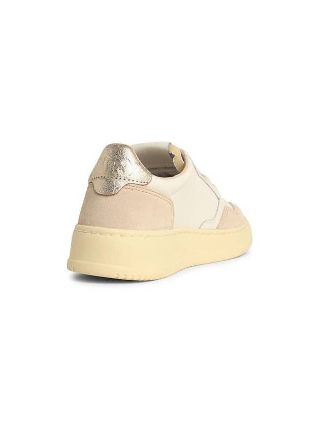 Medalist Leather Low-Top Sneakers Gold White - AUTRY - BALAAN 4