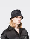 Re-Nylon Triangle Logo Bucket Hat Black - PRADA - BALAAN 4