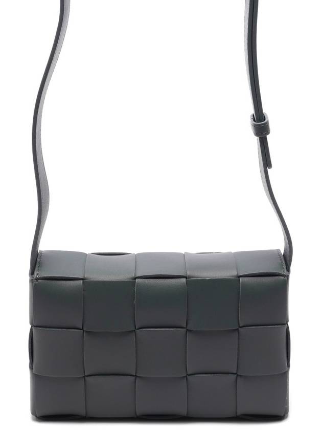 Cassette Intrecciato Small Cross Bag Dark Grey - BOTTEGA VENETA - BALAAN 5