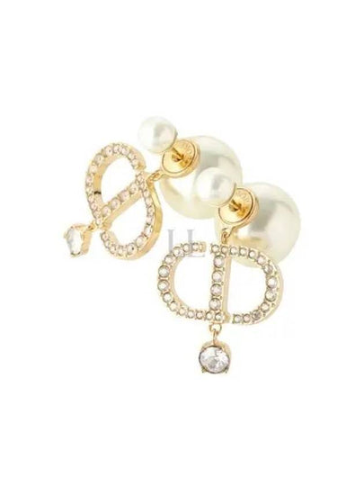 Tribales Pearl Earrings Gold - DIOR - BALAAN 2