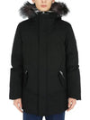 23 F W Men's Edward x Fox Fur Padded Jacket Black EDWARD x C0017 Black Silver - MACKAGE - BALAAN 1