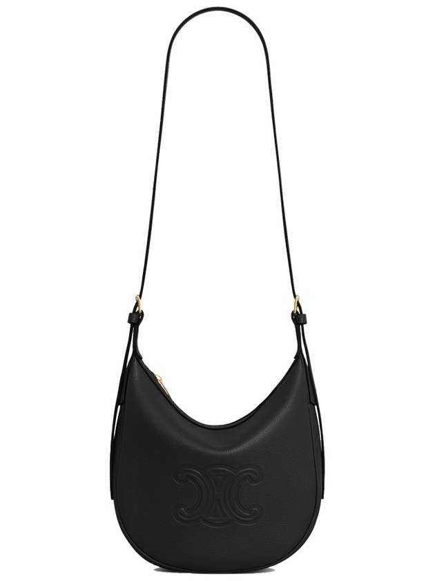 Heloise Cuir Triomphe Small Supple Calfskin Shoulder Bag Black - CELINE - BALAAN 6