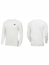 Men's NSW Club Long Sleeve T-Shirt White - NIKE - BALAAN 8