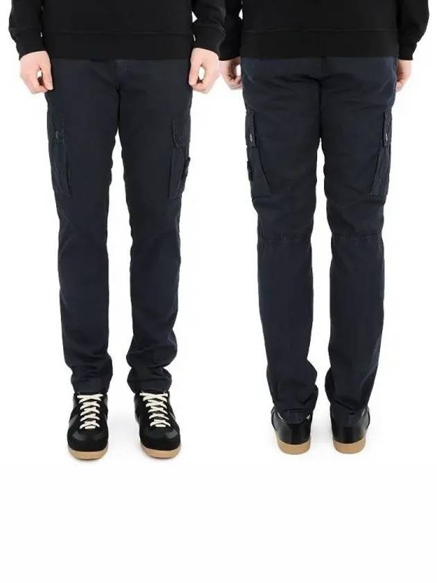 Men's Wappen Patch Cargo Track Pants Navy - STONE ISLAND - BALAAN 2