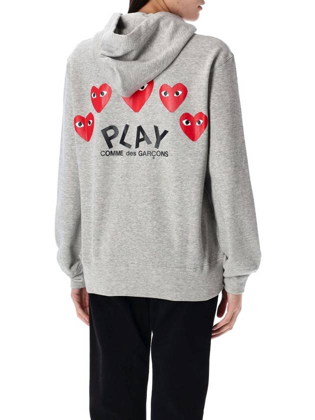 Comme Des Garçons Play Red Heart Patch Zip-Up Hoodie - COMME DES GARCONS PLAY - BALAAN 2