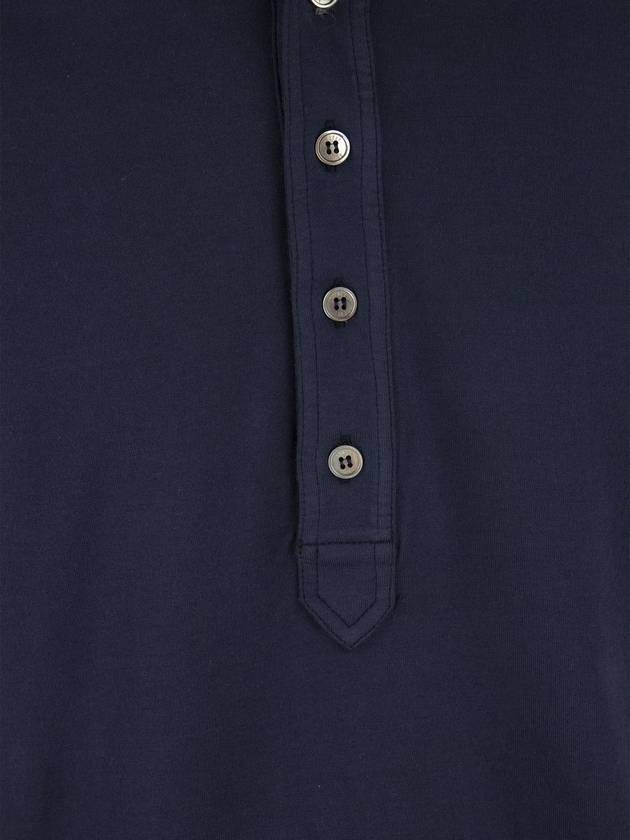 FIVE - Long-sleeved cotton polo shirt - FEDELI - BALAAN 4