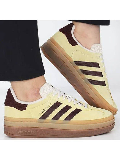 Gazelle Bold Suede Low Top Sneakers Almost Yellow - ADIDAS - BALAAN 2