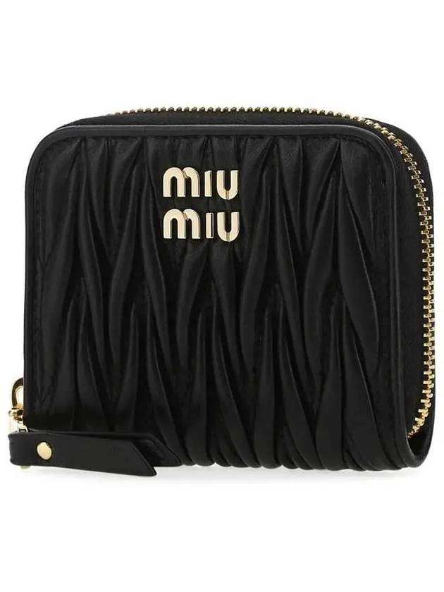 Matelasse Nappa Leather Coin Wallet Black - MIU MIU - BALAAN 3