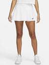 Court Dri Fit Victory A-Line Skirt White - NIKE - BALAAN.