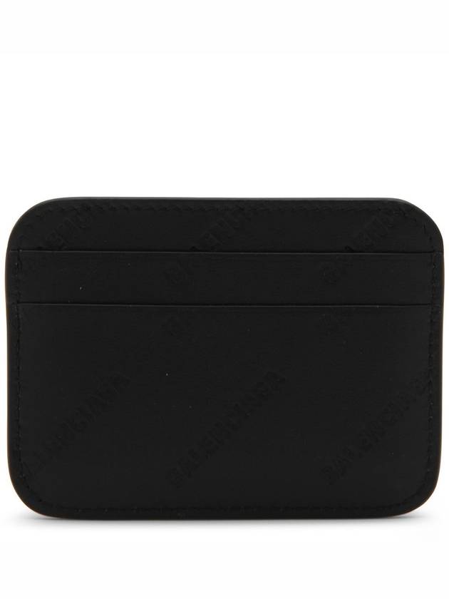 Embossed Logo Card Wallet Black - BALENCIAGA - BALAAN 4