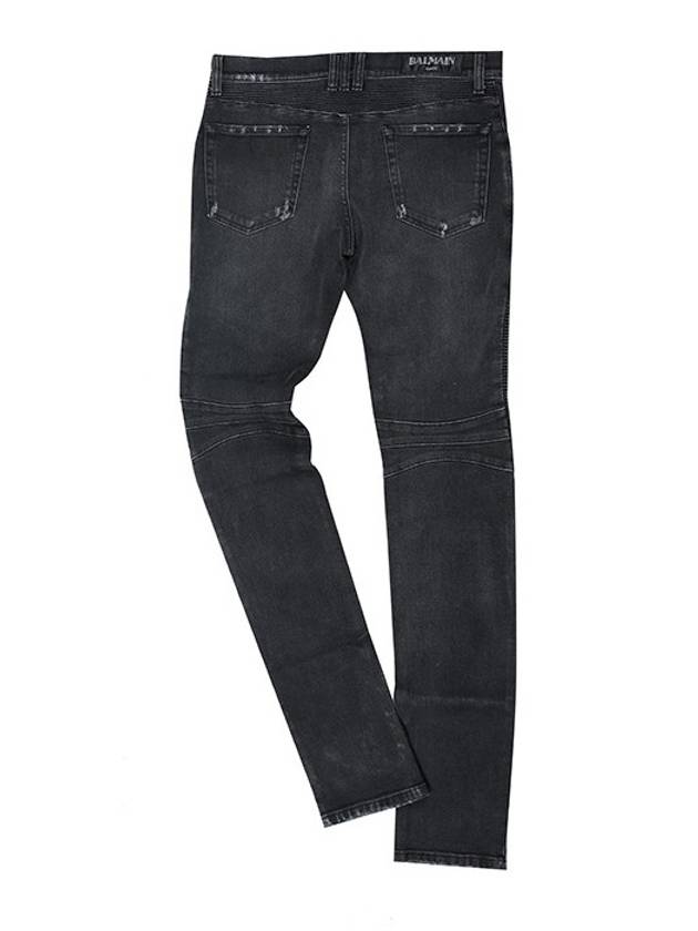 6HT551 D396V 172 GRIS GRAY biker jeans - BALMAIN - BALAAN 2