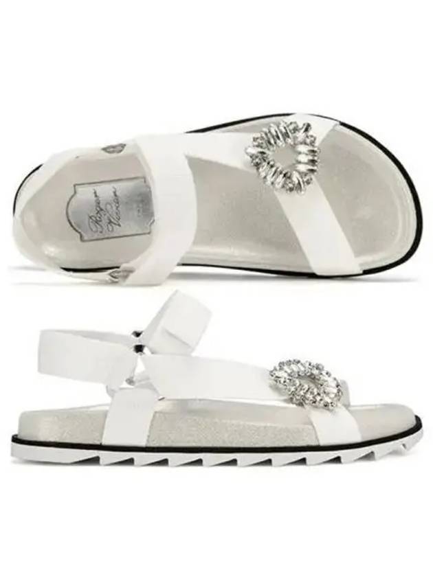 Women's Trekkie Viv Sandals White - ROGER VIVIER - BALAAN 2