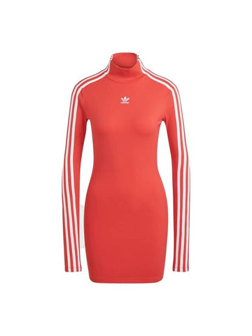 Adilenium Tight Long Sleeve Short Dress Red - ADIDAS - BALAAN 1