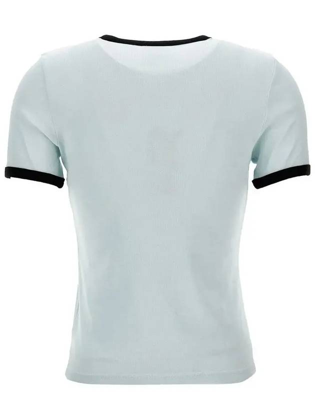 Contrast trim t shirt 223JTS017JS0070 - COURREGES - BALAAN 4