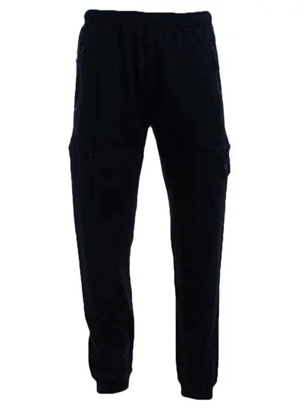 Ghost Piece Tapered Track Pants Black - STONE ISLAND - BALAAN 1